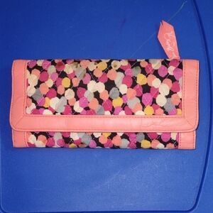 Pink Multicolor Floral Pattern Wallet - Vera Bradley.